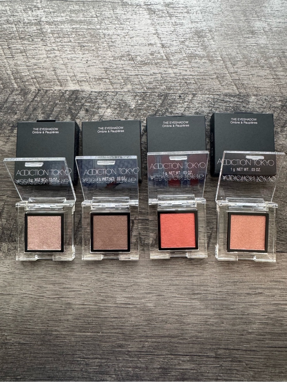 Addiction Tokyo Eyeshadow Bundle Midnight Wish Drop Out Retro Crush Love Affair